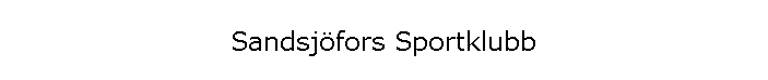 Sandsjfors Sportklubb